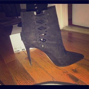 ALDO tuxedo HEEL BOOTIES